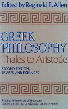 Greek philosophy Thales to Aristotle