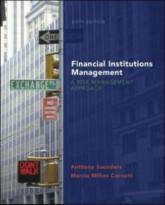 Financial institutions management a risk management approach
