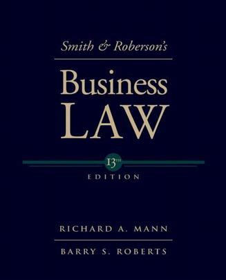 Smith & Roberson's business law