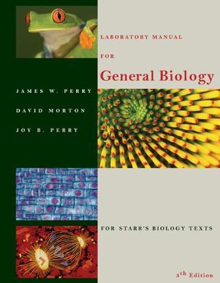 Laboratory manual for general biology for starr's biology texts