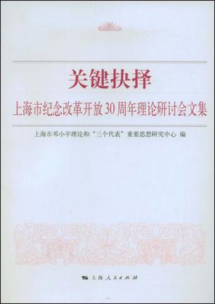 关键抉择 上海市纪念改革开放30周年理论研讨会文集