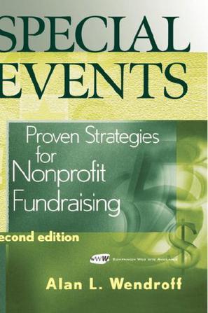 Special events proven strategies for nonprofit fundraising