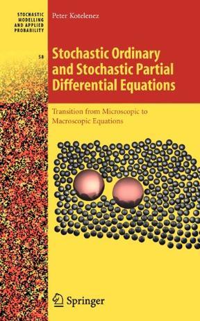 Stochastic ordinary and stochastic partial differential equations transition from microscopic to macroscopic equations