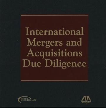 International mergers and acquisitions due diligence