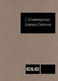 Contemporary Literary Criticism criticism of the works of today's novelists, poets, playwrights, short story writers, scriptwriters, and other creative writers. volume 279