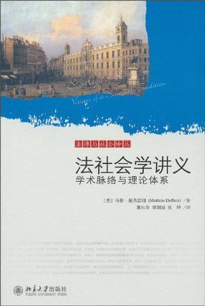 法社会学讲义 学术脉络与理论体系 visions of a scholarly tradition