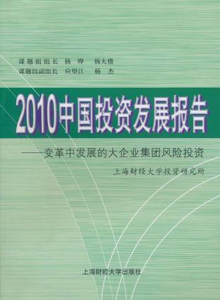 2010中国投资发展报告 变革中发展的大企业集团风险投资