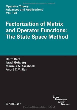 Factorization of matrix and operator functions the state space method