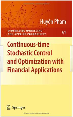 Continuous-time stochastic control and optimization with financial applications
