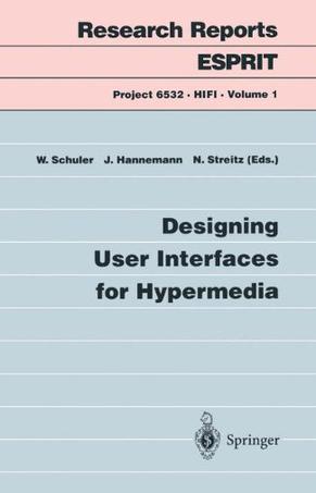 Designing user interfaces for hypermedia