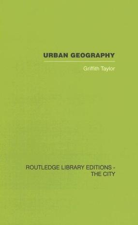Urban geography a study of site, evolution, patern and classification in villages, towns and cities