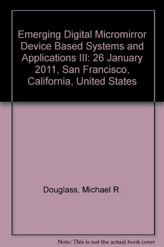 Emerging digital micromirror device based systems and applications III 26 January 2011, San Francisco, California, United States