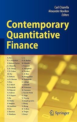 Contemporary quantitative finance essays in honour of Eckhard Platen