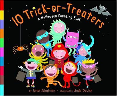10 trick-or-treaters a Halloween counting book