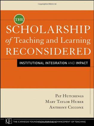 The scholarship of teaching and learning reconsidered institutional integration and impact