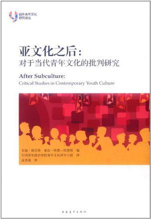 亚文化之后 对于当代青年文化的批判研究 critical studies in contemporary youth culture