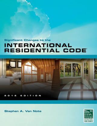 Significant changes to the International Residential Code, 2012 edition