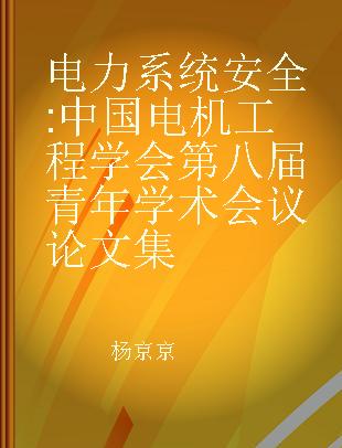 电力系统安全 中国电机工程学会第八届青年学术会议论文集