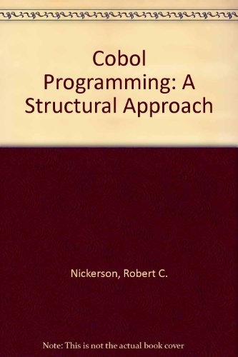 COBOL programming a structured approach