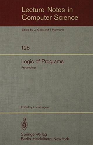 Logic of programs workshop, ETH Zürich, May-July 1979