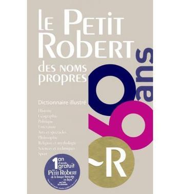 Le petit Robert des noms propres dictionnaire illustre