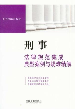 刑事法律规范集成、典型案例与疑难精解