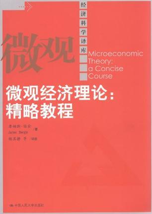 微观经济理论 精略教程 a concise course