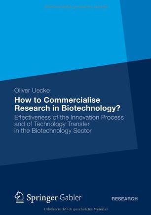 How to commercialise research in biotechnology? effectiveness of the innovation process and of technology transfer in the biotechnology sector