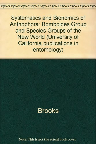 Systematics and bionomics of Anthophora--the bomboides group and species groups of the New World (Hymenoptera--Apoidea, Anthophoridae)