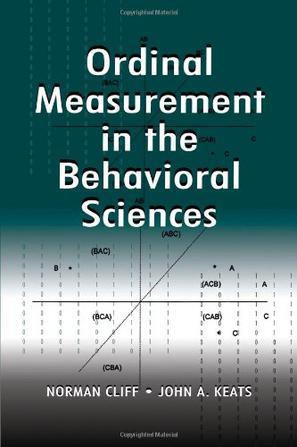 Ordinal measurement in the behavioral sciences