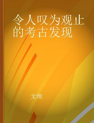 令人叹为观止的考古发现