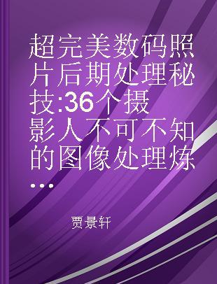 超完美数码照片后期处理秘技 36个摄影人不可不知的图像处理炼金术