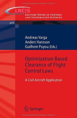 Optimization based clearance of flight control laws a civil aircraft application