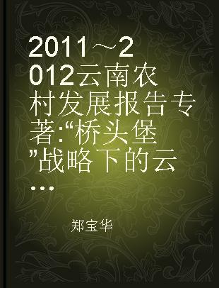 2011～2012云南农村发展报告 “桥头堡”战略下的云南农村发展