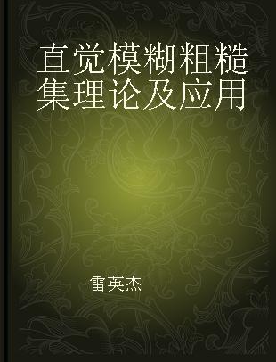 直觉模糊粗糙集理论及应用