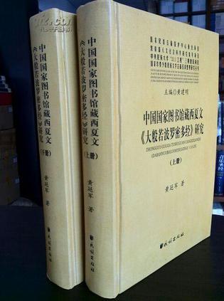 中国国家图书馆藏西夏文《大般若波罗密多经》研究