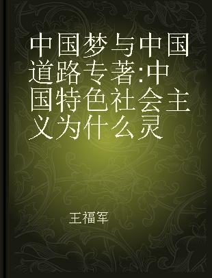 中国梦与中国道路 中国特色社会主义为什么灵