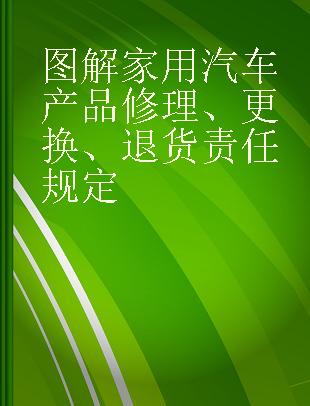 图解家用汽车产品修理、更换、退货责任规定