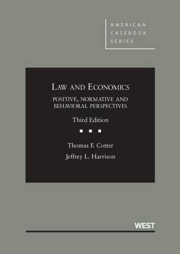 Law and economics : positive, normative and behavioral perspectives /