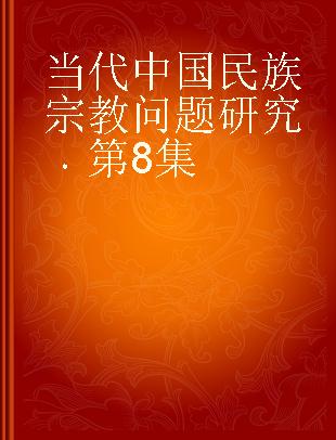 当代中国民族宗教问题研究 第8集