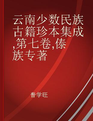 云南少数民族古籍珍本集成 第七卷 傣族