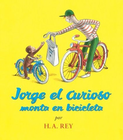Jorge el Curioso monta en bicicleta /