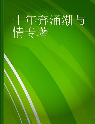 十年奔涌潮与情 上海IT新锐记