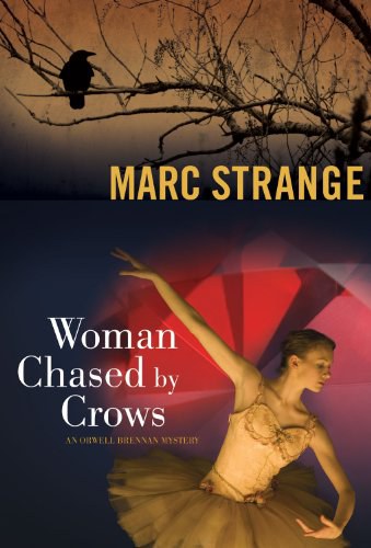 Woman chased by crows /