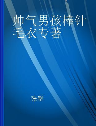 帅气男孩棒针毛衣