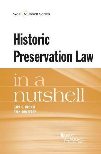 Historic preservation law in a nutshell /