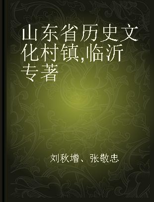 山东省历史文化村镇 临沂