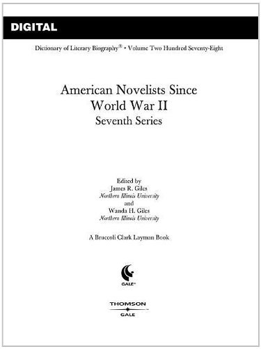 American novelists since World War II.