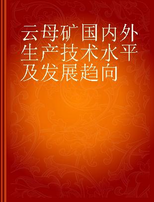 云母矿国内外生产技术水平及发展趋向