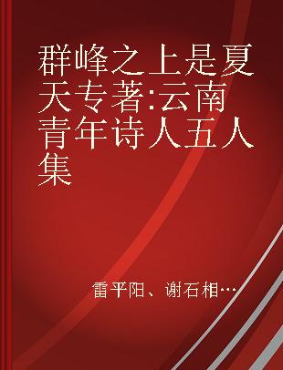 群峰之上是夏天 云南青年诗人五人集